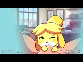 isabelle suck cock(animal crossing)