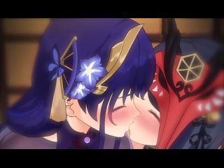 genshin impact hentai raiden fuck tits and kissing sara